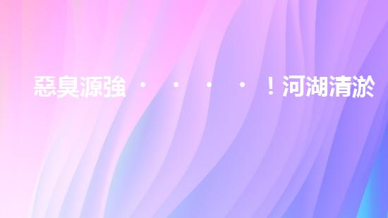 惡臭源強！河湖清淤工程揭秘：令人嗅到的隱患是什么？
